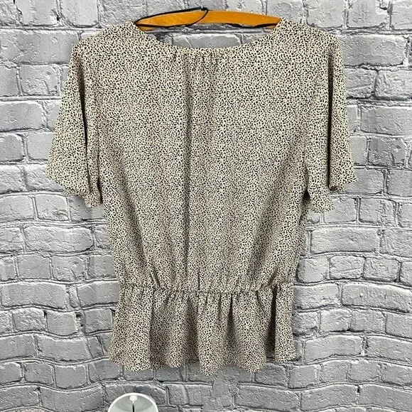 Sienna Sky Tie Front V-Neck Blouse Flutter Sleeves Size M - Picture 3 of 12